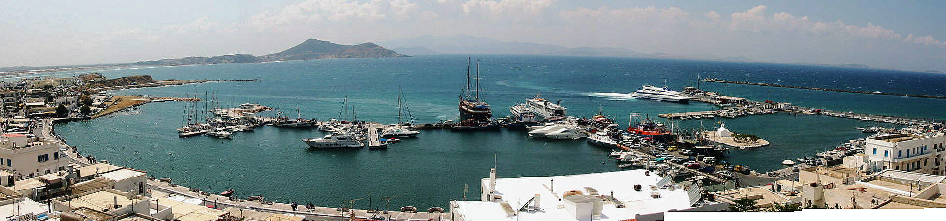 Naxos Marina und Hafen Griechenland Kykladen