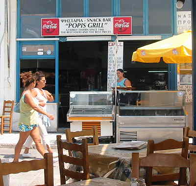 Hier kocht die Mama - empfehlenswert auf der Promenade von Naxos