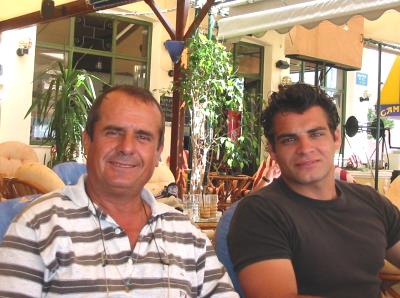Iannis and Greg in Samos